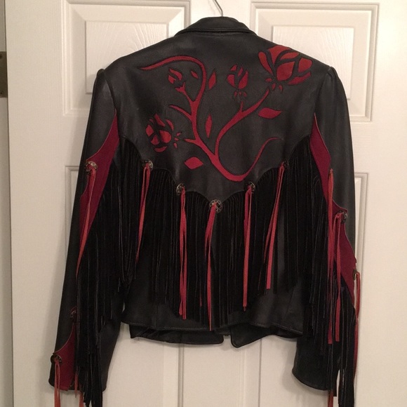 Vintage Leather Biker Women’s Jacket - Picture 4 of 8